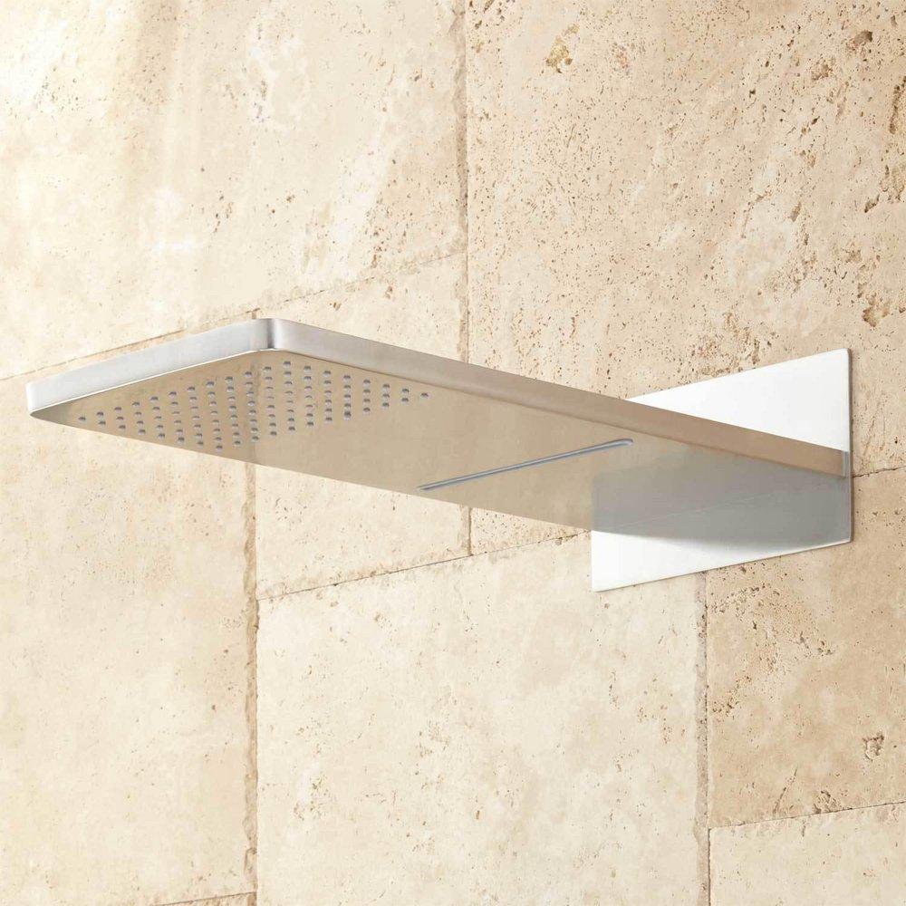 Signature Hardware Brushed Nickel Two Handle Single Function Shower System 