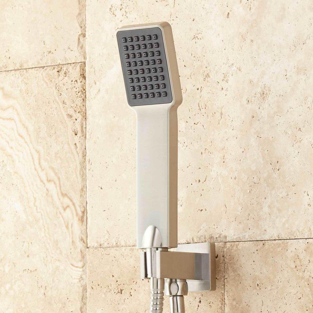 Signature Hardware Brushed Nickel Two Handle Single Function Shower System 