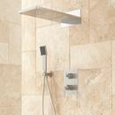 Signature Hardware Brushed Nickel Two Handle Single Function Shower System 