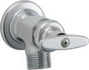 Chicago Faucets Polished Chrome Single Cross Handle Wall Mount Service Faucet 