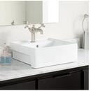 Vessel Mount Bathroom Sink in White