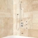 Two Handle Shower System in Brushed Nickel