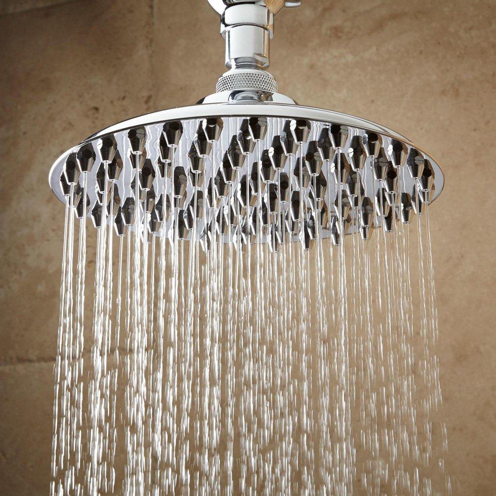 Signature Hardware Polished Chrome Single Function Rainfall Showerhead 