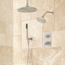 Two Handle Single Function Shower System in Brushed Nickel