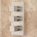 Signature Hardware Brushed Nickel Three Handle Single Function Shower System 