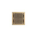 6 x 6 in. Residential Brass Ceiling & Sidewall Register in Polished Brass