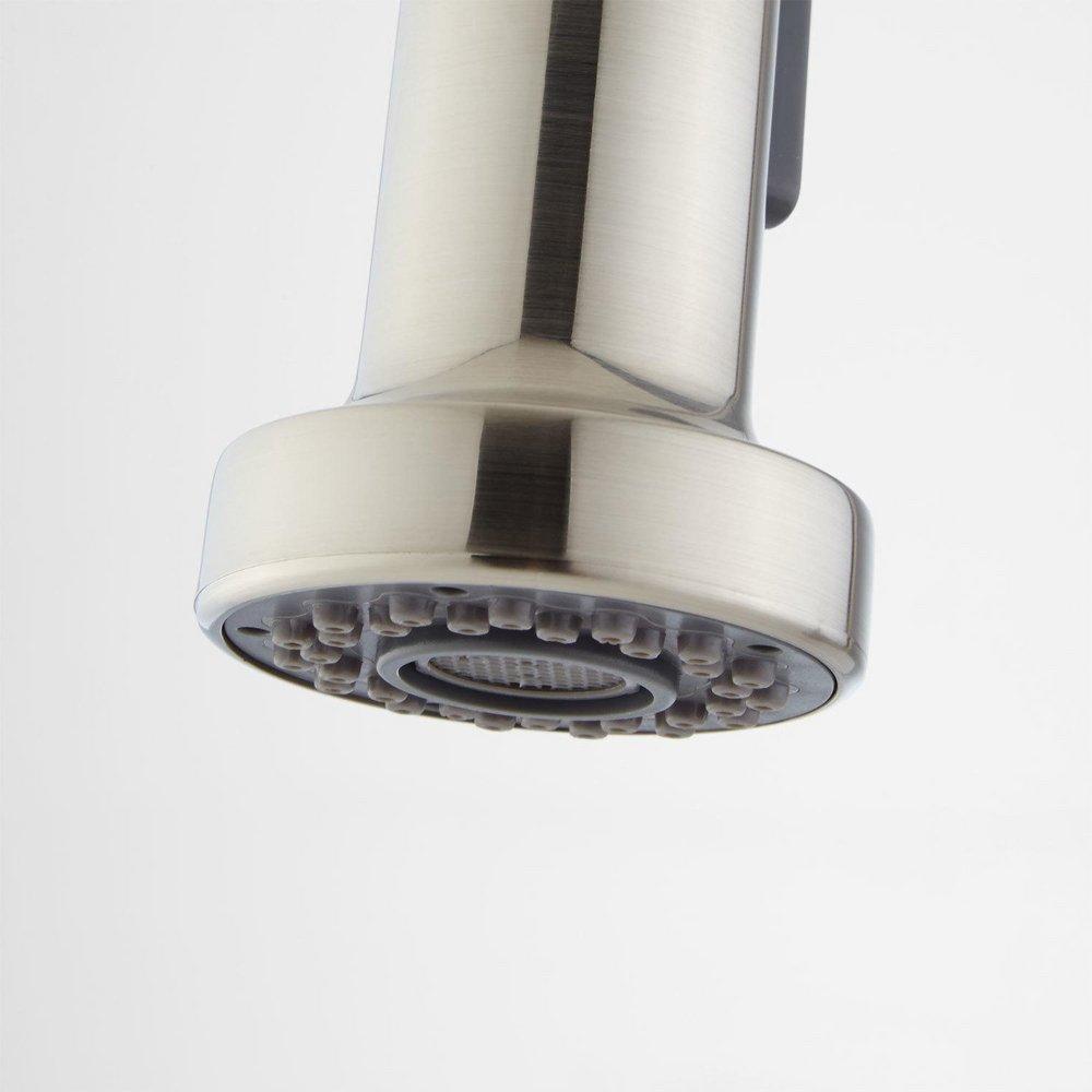 Signature Hardware Brushed Nickel Single Handle Pull Down Kitchen Faucet 