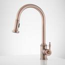 Signature Hardware Antique Copper Single Handle Pull Down Kitchen Faucet 