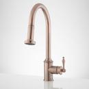Signature Hardware Antique Copper Single Handle Pull Down Kitchen Faucet 