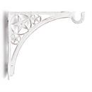10-3/4 in. Cast Iron Hanging Plant Shelf Bracket in Distressed White