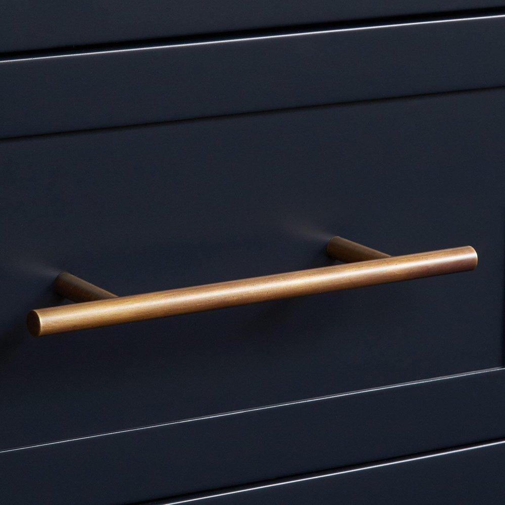 Signature Hardware Midnight Navy Blue 60 in. Floor Mount Vanity 