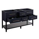 Signature Hardware Midnight Navy Blue 60 in. Floor Mount Vanity 