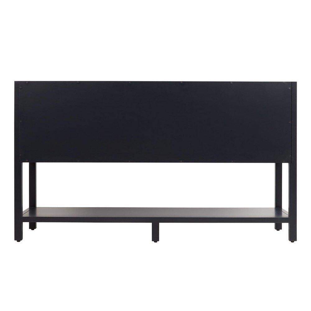 Signature Hardware Midnight Navy Blue 60 in. Floor Mount Vanity 