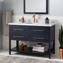 Signature Hardware Midnight Navy Blue 48 in. Floor Mount Vanity 
