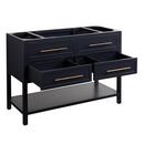 Signature Hardware Midnight Navy Blue 48 in. Floor Mount Vanity 