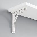 Signature Hardware Distressed White 5 in. Cast Iron Shelf Bracket 