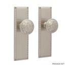 Signature Hardware Antique Brass Brass Round Passage Plate and Knob Set 