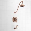 Single Handle Single Function Bathtub & Shower Faucet in Antique Copper