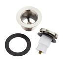 Signature Hardware Brushed Nickel Brass Pop-Up Tub Drain 