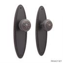 Signature Hardware Oil Rubbed Bronze Brass Round Privacy Plate and Knob Set 