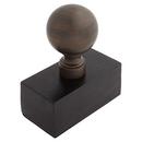 6-1/8 in. Iron and Brass Rubber Padded Door Stop in Oil Rubbed Bronze
