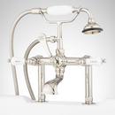 Signature Hardware Polished Nickel Three Handle Roman Tub Faucet 