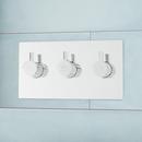 Signature Hardware Chrome Three Handle Single Function Thermostatic Shower System 