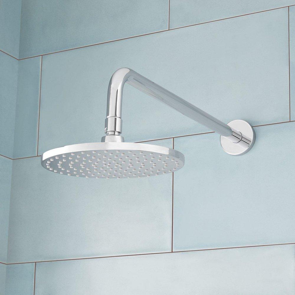 Signature Hardware Chrome Three Handle Single Function Thermostatic Shower System 