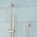 Signature Hardware Brushed Nickel Three Handle Single Function Thermostatic Shower System 