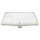 Signature Hardware White 18-1/4 in. Rectangular Undermount Bathroom Sink 