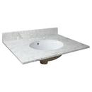 Signature Hardware Carrara 31X19 3H 1B MARB VAN TOP CARRA 