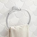 Round Closed Towel Ring in Chrome