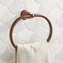 Signature Hardware Oil Rubbed Bronze Oval Closed Towel Ring 