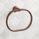 Signature Hardware Oil Rubbed Bronze Oval Closed Towel Ring 