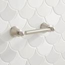 Signature Hardware Brushed Nickel Wall Toilet Tissue Holder 