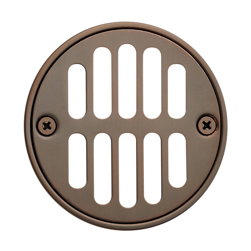 Signature Hardware Oil Rubbed Bronze 3-5/8 in. Stainless Steel Screw-In Grill Strainer 