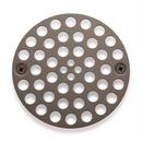 4 in. Stainless Steel Screw-In Shower Drain Strainer in Oil Rubbed Bronze