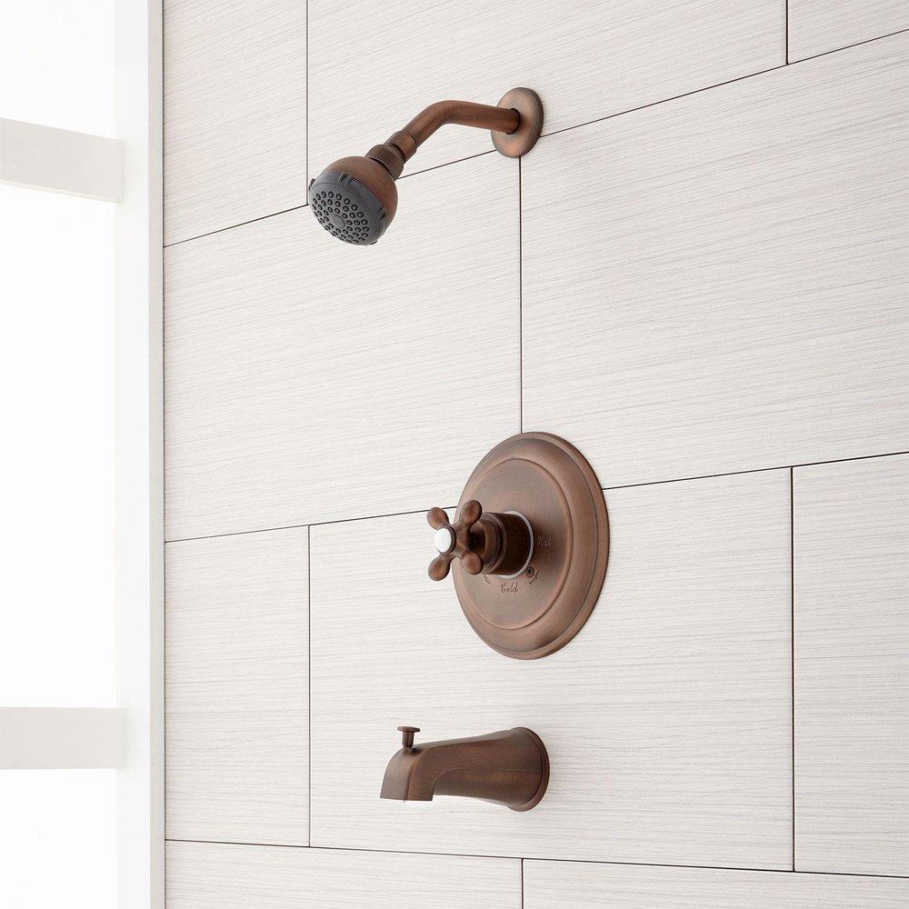 Signature Hardware Oil Rubbed Bronze Single Handle Single Function Bathtub & Shower Faucet 