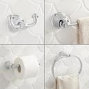 Signature Hardware Chrome 4 Piece Bathroom Accessory Set 