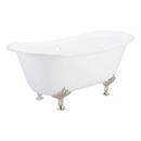 68 x 31-1/2 in. Freestanding Bathtub with Front Center Drain in Hunter Green