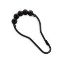 Shower Curtain Rings in Black (Pack of 24)