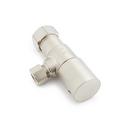 5/8 x 3/8 in. OD Tube x OD Compression Knob Angle Supply Stop Valve in Brushed Nickel