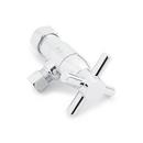 5/8 x 3/8 in. OD Tube x OD Compression Cross Angle Supply Stop Valve in Chrome