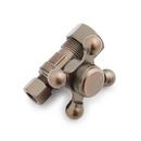 5/8 x 3/8 in. OD Tube x OD Compression Cross Straight Supply Stop Valve in Oil Rubbed Bronze