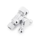 5/8 x 3/8 in. OD Tube x OD Compression Cross Straight Supply Stop Valve in Chrome