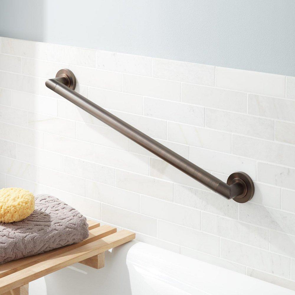 Signature Hardware Oil Rubbed Bronze 24 in. Grab Bar 