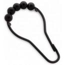 Signature Hardware Black Shower Curtain Rings (Pack of 12) 
