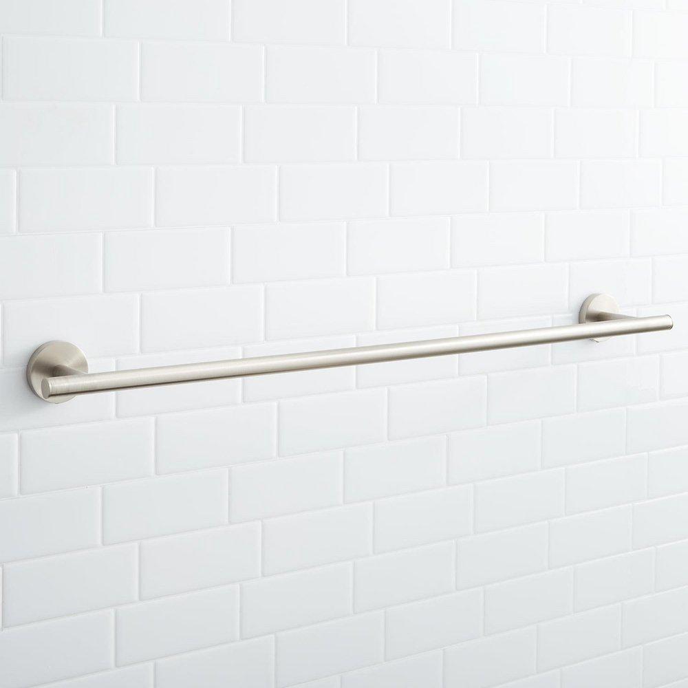 Signature Hardware Brushed Nickel 4-Piece Bathroom Accessory Set 