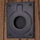 Signature Hardware Oil Rubbed Bronze 2-3/4 x 2-1/8 in. Brass Large Rectangular Recessed Ring Pull 