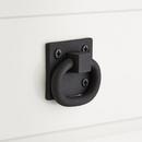 Signature Hardware Black Powder Coat 2 in. Cast Iron Ring Pull 